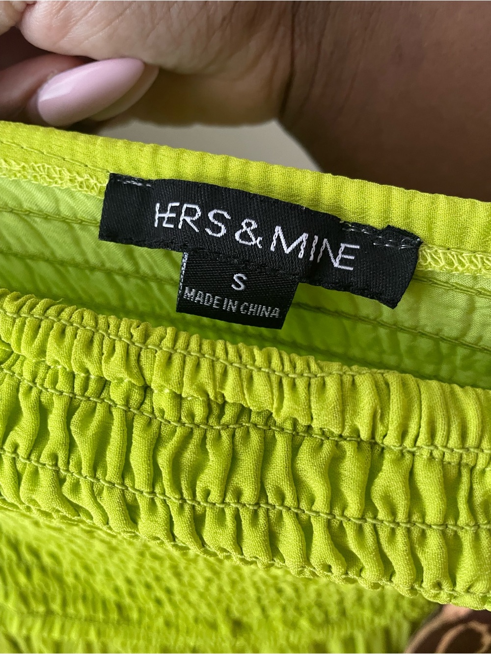 Hers & Mine Women's Wide Leg Pants in Neon Lime